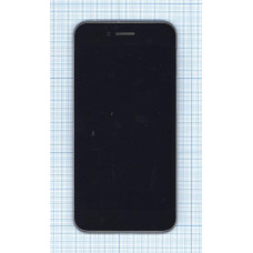 Дисплей для Asus PadFone S PF500KL черный с рамкой
