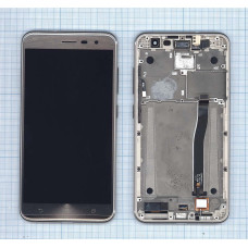 Дисплей для Asus ZenFone 3 ZE552KL золотистый с рамкой