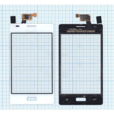 Сенсорное стекло (тачскрин) для LG Optimus L5 E610 E612 белое