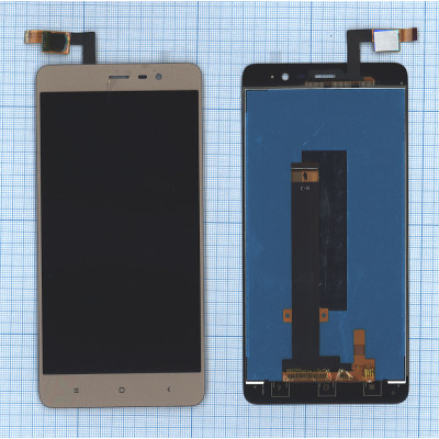 Дисплей для Xiaomi Redmi Note 3 Pro SE золотой