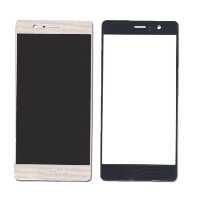 Стекло для Huawei P9 золотое