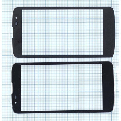 Стекло для LG K8 ( K350N ) черное