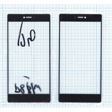 Стекло для Huawei P8 черное