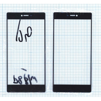 Стекло для Huawei P8 черное