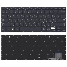 Клавиатура для ноутбука Samsung NP730U3E NP740U3E черная с подсветкой