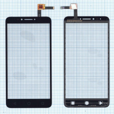 Сенсорное стекло (тачскрин) для Alcatel One Touch Pixi 4 / 6 9001D черное