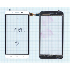 Сенсорное стекло (тачскрин) для Micromax Q391 Canvas Spark 2 белое