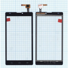 Сенсорное стекло (тачскрин) для ZTE Blade L2 черное