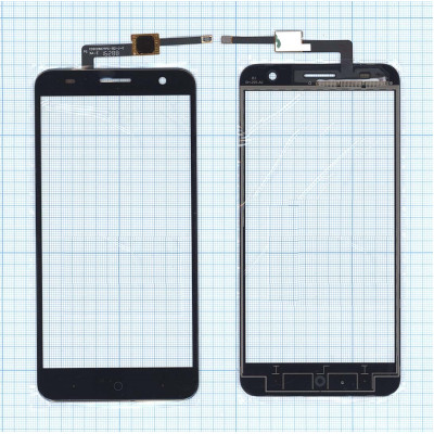 Сенсорное стекло (тачскрин) для ZTE Blade V7 черное
