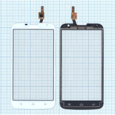 Сенсорное стекло (тачскрин) для Huawei Ascend G730 белое