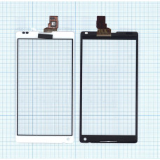 Сенсорное стекло (тачскрин) для Sony Xperia ZL (C6503) белое