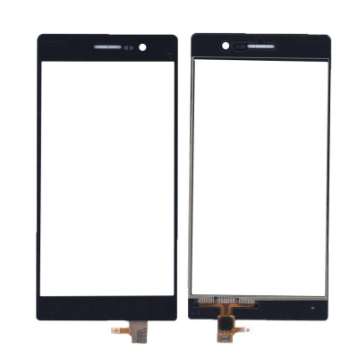 Сенсорное стекло (тачскрин) для Huawei Ascend P7 черное