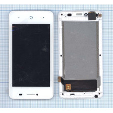 Дисплей для ZTE Blade A5 / A5 Pro / AF3 белый c рамкой