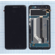 Дисплей для ZTE Blade A813 черный с рамкой