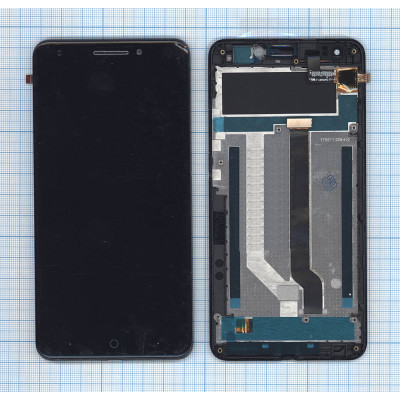 Дисплей для ZTE Blade A813 черный с рамкой