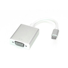 Адаптер Multiport Type-C на VGA для MacBook серебристый