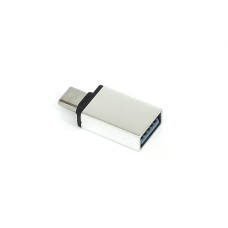 Переходник Type-C на USB 3.0 OTG серебристый