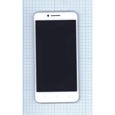 Дисплей для Lenovo Vibe C (A2020) белый с рамкой