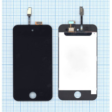 Дисплей для iPod touch 4 в сборе с тачскрином черный