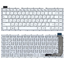 Клавиатура для ноутбука Asus X441 X441S X441SA белая без рамки
