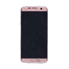 Дисплей для Samsung Galaxy S7 Edge SM-G935FD розовое золото с рамкой и аккумулят