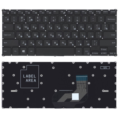 Клавиатура для ноутбука Dell Inspiron 11 3162 черная без рамки