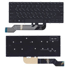 Клавиатура для ноутбука Dell Inspiron 13-5368 черная без рамки