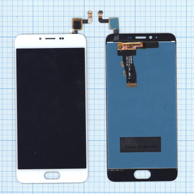 Дисплей для Meizu M5 белый