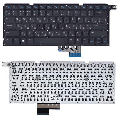 Клавиатура для ноутбука Dell Vosto14 5480R черная без рамки