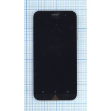 Дисплей для Asus ZenFone Go ZB500KL черный с рамкой