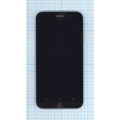 Дисплей для Asus ZenFone Go ZB500KL черный с рамкой