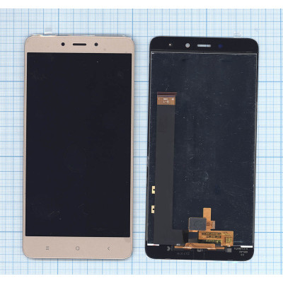 Дисплей для Xiaomi Redmi Note 4 золотой