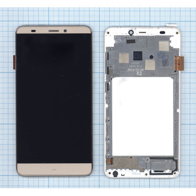 Дисплей для Prestigio Grace S5 PSP5551 золотой c рамкой