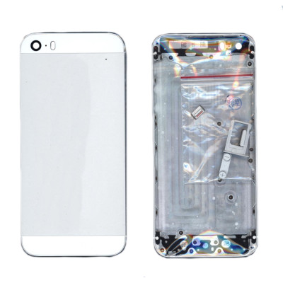 Задняя крышка для iPhone 5S серебристая