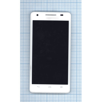 Дисплей для Huawei Honor 3 белый c рамкой