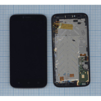 Дисплей для Huawei Ascend Y625 черный с рамкой