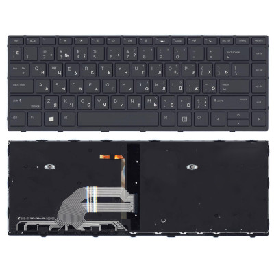 Клавиатура для HP ProBook 640 G4 цвет черный с подсветкой