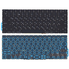 Клавиатура для ноутбука MacBook Pro 13 Retina A1708  черная плоский Enter