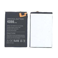 Аккумуляторная батарея BAT16514300 для Doogee Y6 Max 4300mAh 3,8V