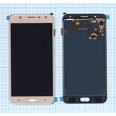 Дисплей для Samsung Galaxy J7 DUO (2018) в сборе с тачскрином SM-J720 (TFT) золотой