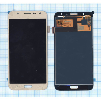 Дисплей для Samsung Galaxy J7 SM-J700H (TFT) золотистый