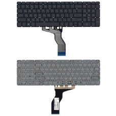 Клавиатура для ноутбука HP Pavilion 15-ab 15-ab000 15z-ab100 черная с зеленой подсветкой