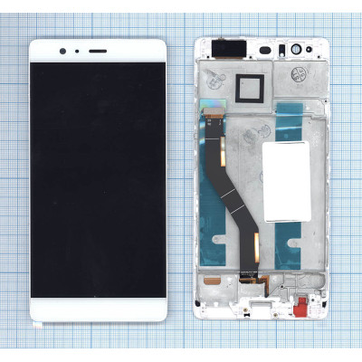 Дисплей для Huawei P9 Plus TFT белый с рамкой