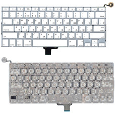 Клавиатура для ноутбука Apple Macbook A1342 2009/2010 белая 13,3