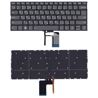 Клавиатура для ноутбука Lenovo Yoga 720-13ISK черная с подсветкой