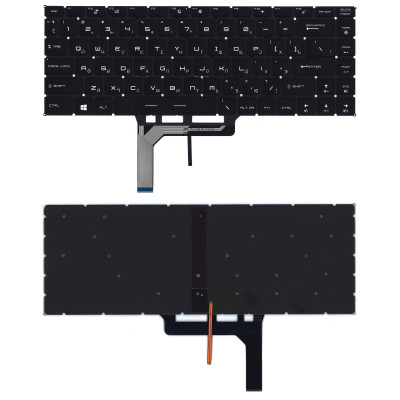 Клавиатура для ноутбука MSI GS65 GS65VR черная с подсветкой