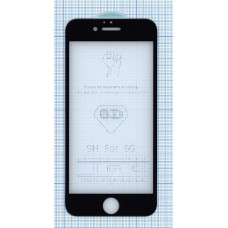 Защитное стекло 6D для Apple iPhone 6/6S  черное