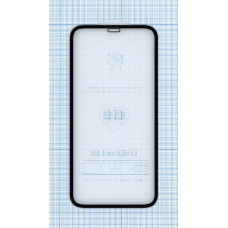 Защитное стекло 6D для Apple iPhone XR черное
