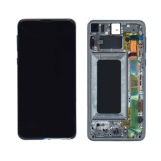 Дисплей для Samsung Galaxy S10e SM-G970F в сборе с тачскрином и рамкой зеленый