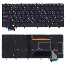 Клавиатура для ноутбука Dell XPS 13 9343 черная с подсветкой